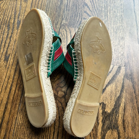 Gucci espadrille sandals 7.5 - Picture 6 of 9